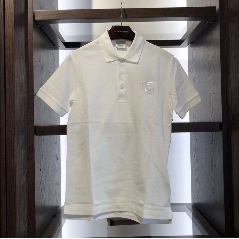 Burberry B box logo men polo